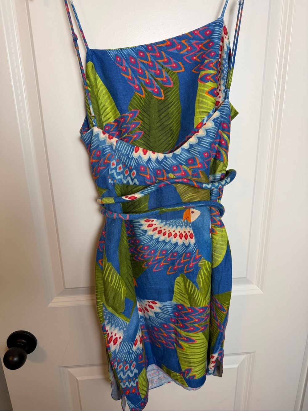 Farm Rio Macaw Linen Dress - Picture 7 of 9